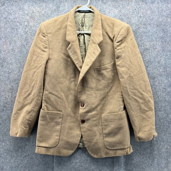 Yves Saint Laurent Blazer Womens 36 Khaki Sport Coat Jacket Wool France - Picture 1 of 11